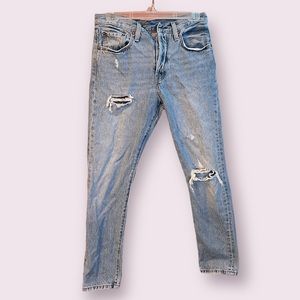 levi’s 501 distressed skinny jeans
